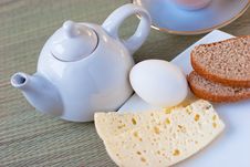 Tea With Sheep Cheese Royalty Free Stock Image Tea With Sheep Cheese Royalty Free Stock Image