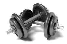 Two Dumbbells Royalty Free Stock Images Two Dumbbells Royalty Free Stock Images