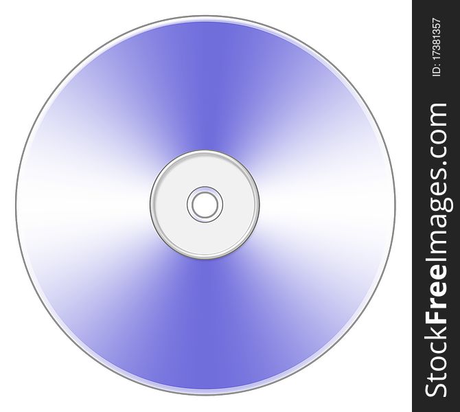 Simple llustration of a cd/dvd/optical disc. Simple llustration of a cd/dvd/optical disc