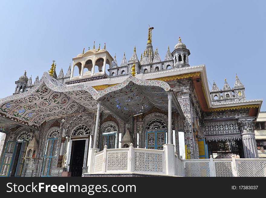 One of Jain temples in India, horizontal shot.