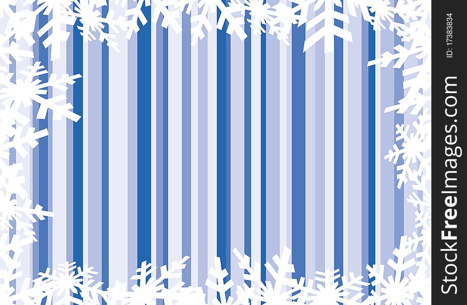 Vector set of snowflakes background