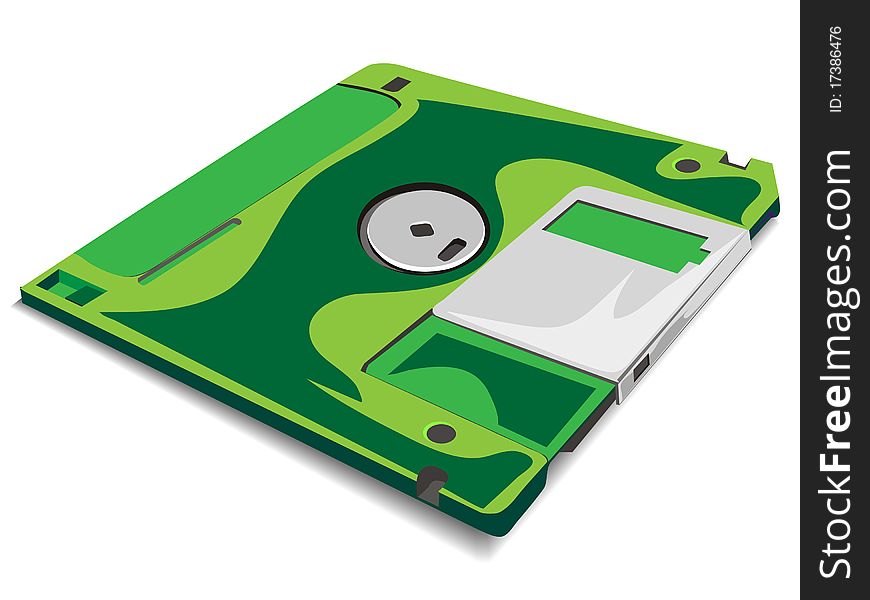 3d floppy disc. illustration