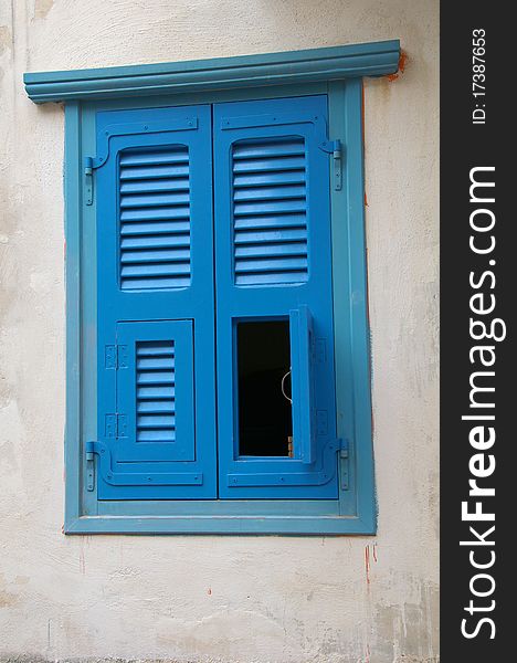 Unusual Blue Window Shutters