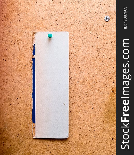 White note paper on wood background. White note paper on wood background