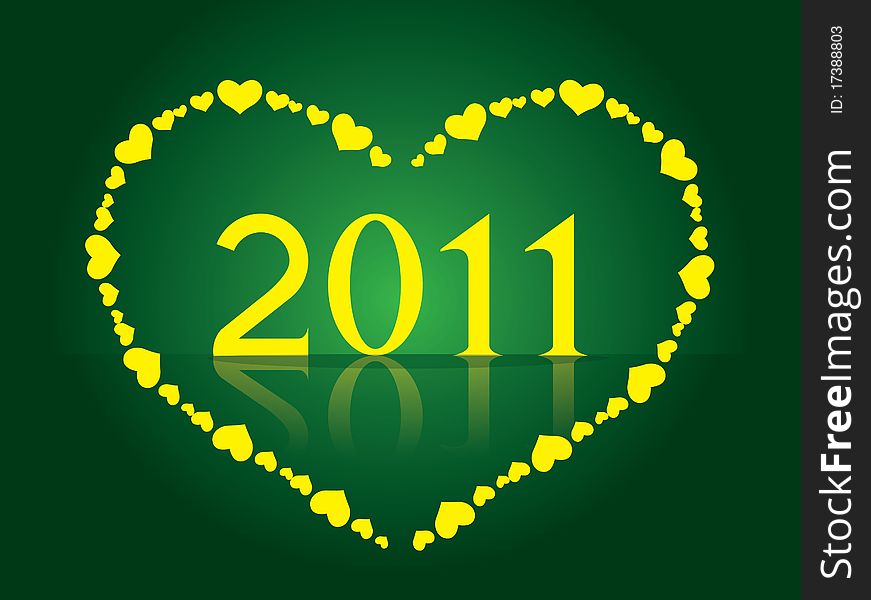 2011 logo in heart - illustration