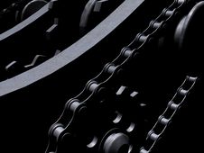 Chains And Gears Stock Images