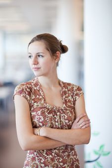 College Student In A Library Stock Photos College Student In A Library Stock Photos