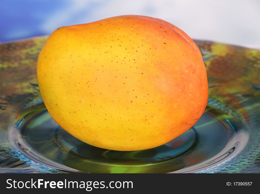 Mango tropical fruit with background vivid image