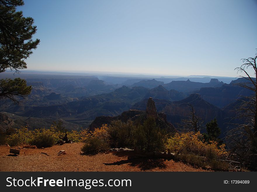 The landscape of Grand canyon in Arizona, USA. The landscape of Grand canyon in Arizona, USA