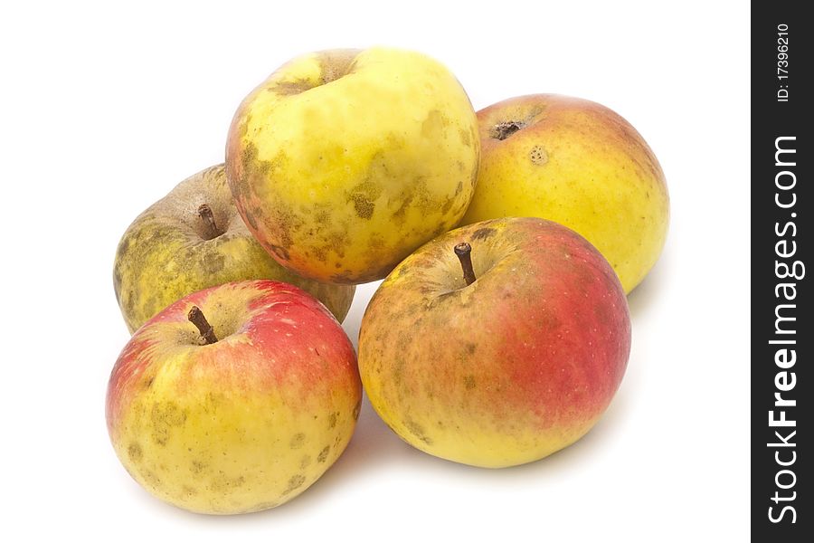 Five good apples for eating. Five good apples for eating