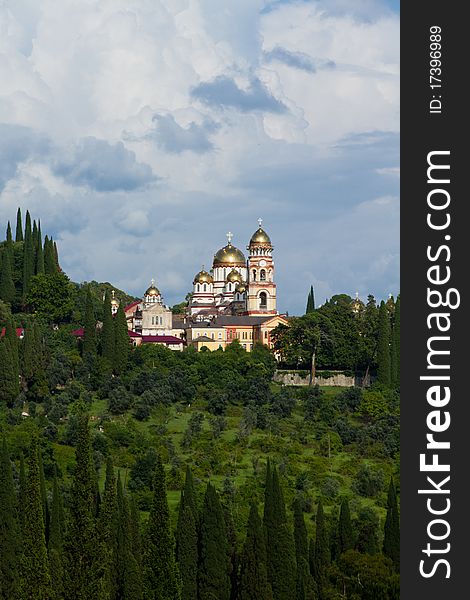 The Monastery of St. Simon the Zealot in New Athos. The Monastery of St. Simon the Zealot in New Athos