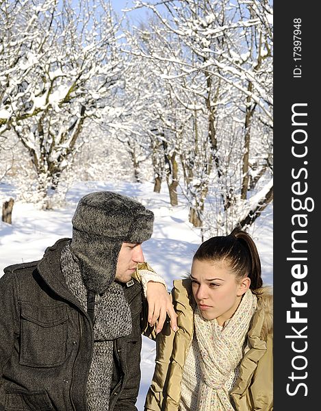 Couple celebrating holiday