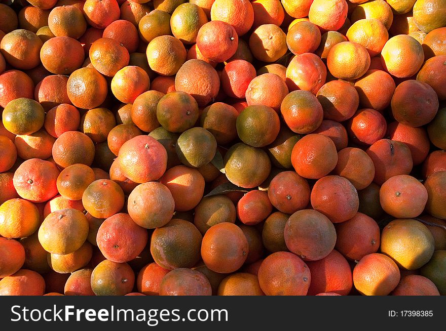 Tangerines Background.