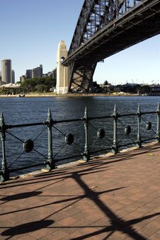 Path At The Sydney Harbour Bridge Stock Photography Path At The Sydney Harbour Bridge Stock Photography