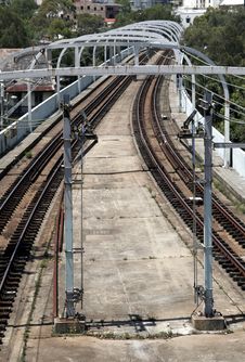 Railway Tracks Stock Image