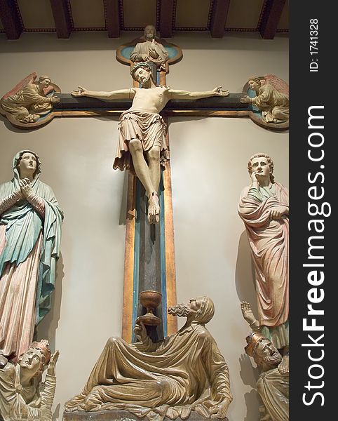 Easter motive in antique statues. Easter motive in antique statues