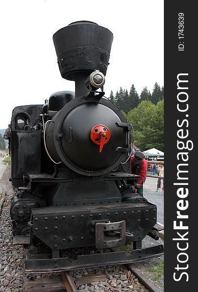 Steam locomotive in middle Slovakia. Steam locomotive in middle Slovakia