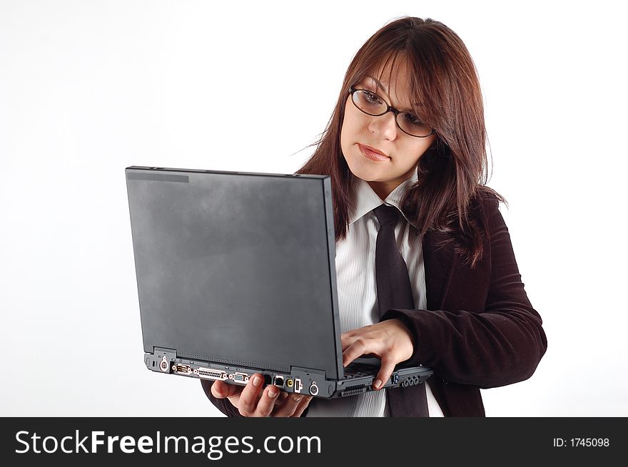 Businesswoman with laptop #6