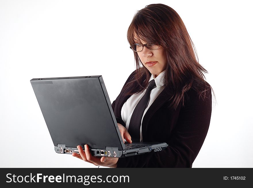 Businesswoman with laptop 7