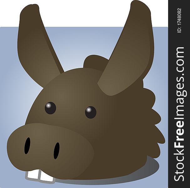 Cute cartoon illustration of a donkey's head. Vector illustration available for download. ==> Click here for more vectors --------------------------------------. Cute cartoon illustration of a donkey's head. Vector illustration available for download. ==> Click here for more vectors --------------------------------------