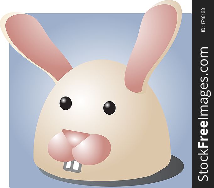 Cute cartoon illustration of a bunny's head. Vector illustration available for download. ==> Click here for more vectors --------------------------------------. Cute cartoon illustration of a bunny's head. Vector illustration available for download. ==> Click here for more vectors --------------------------------------