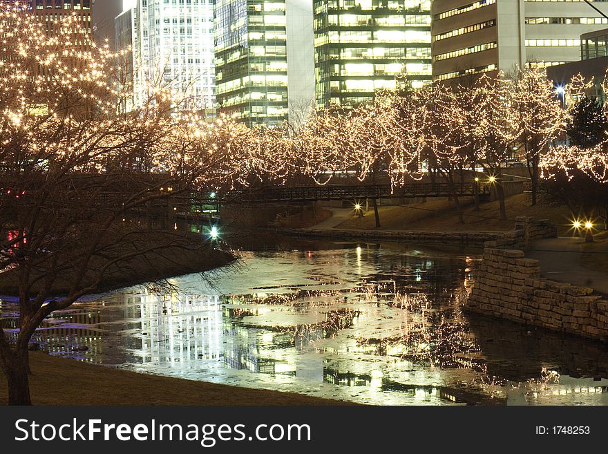 City Lights And Reflections