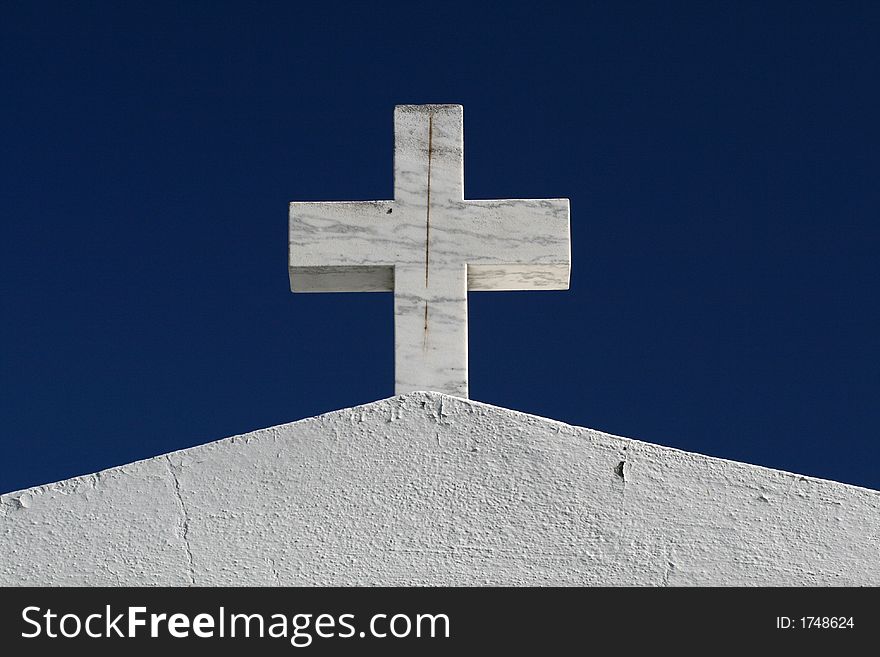 Cross on top of a tomb