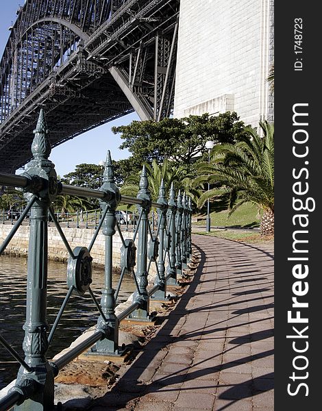 Path At The Sydney Harbour Bridge, Australia