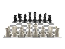 A Set Of Chess Pieces Royalty Free Stock Images