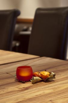 Orange Candle Holder Royalty Free Stock Photography Orange Candle Holder Royalty Free Stock Photography