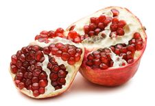 Pomegranate Isolated Over White Stock Photo Pomegranate Isolated Over White Stock Photo