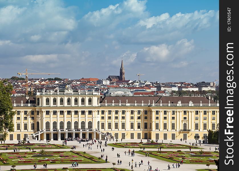 Schoenbrunn Palace is a former imperial summer residence in Vienna, Austria. One of the most important cultural monuments and major tourist attractions in the country.