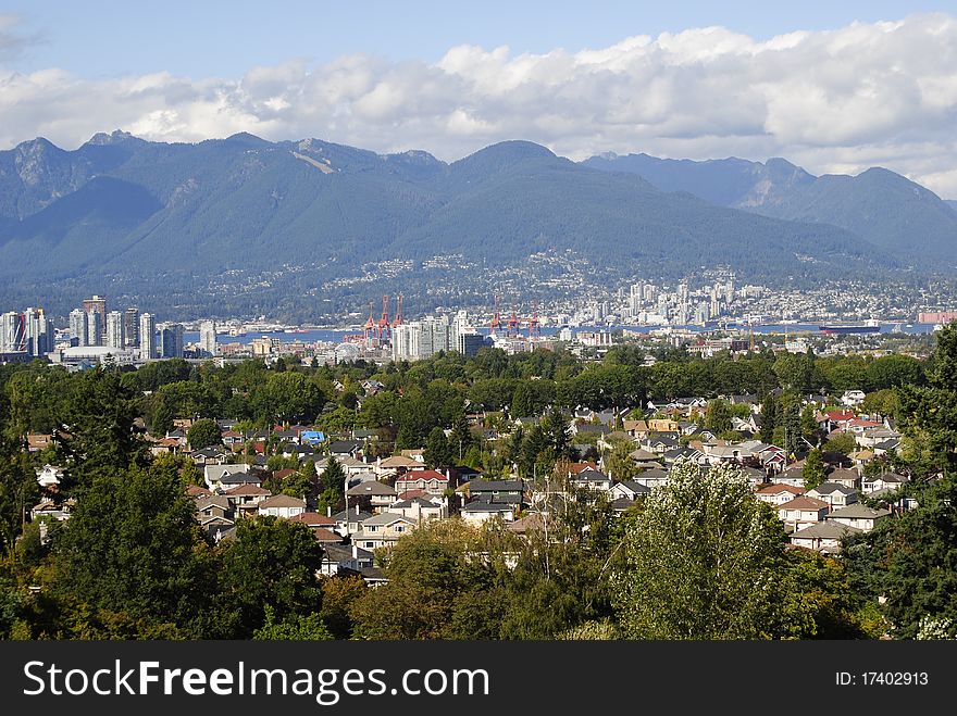 Vancouver View from Queen Elizabeth Park. Vancouver View from Queen Elizabeth Park