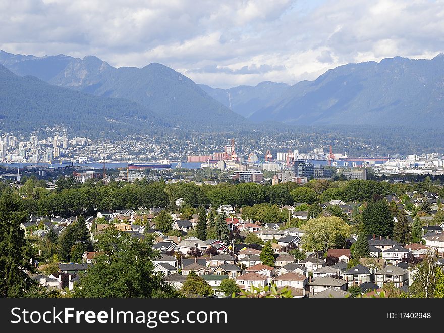 Vancouver View from Queen Elizabeth Park. Vancouver View from Queen Elizabeth Park