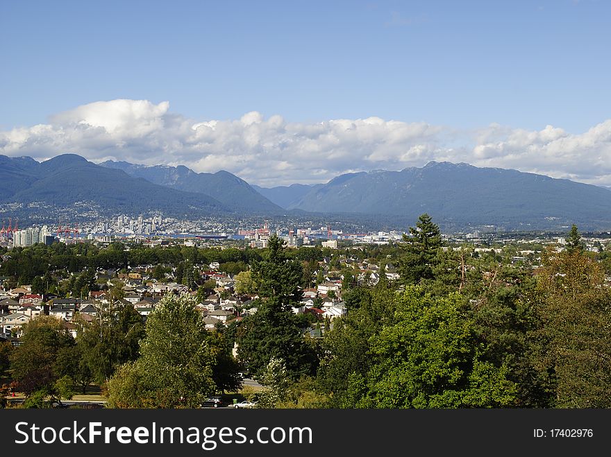 Vancouver View from Queen Elizabeth Park. Vancouver View from Queen Elizabeth Park