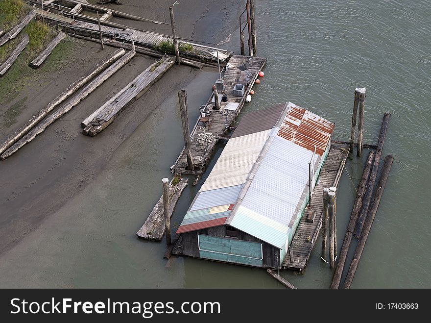 Dock warehouse on Fraser River