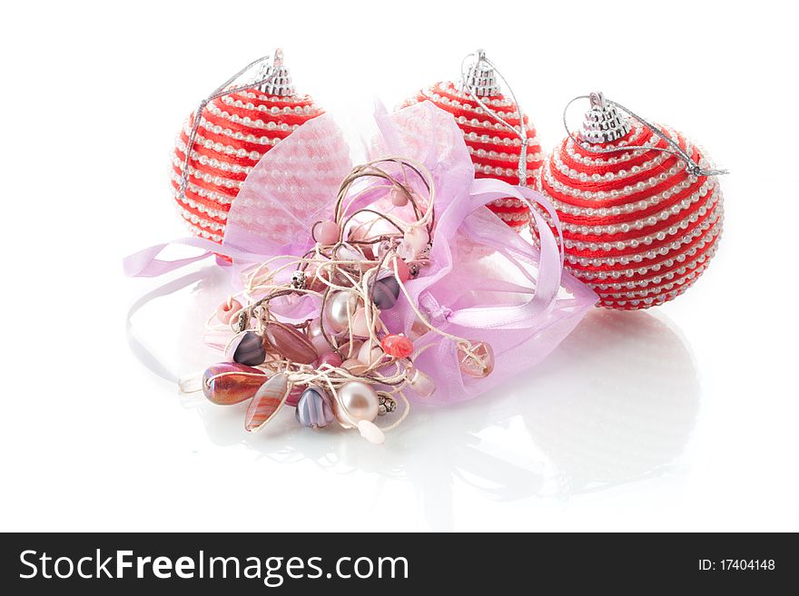 Christmas decoration isolated on a white background