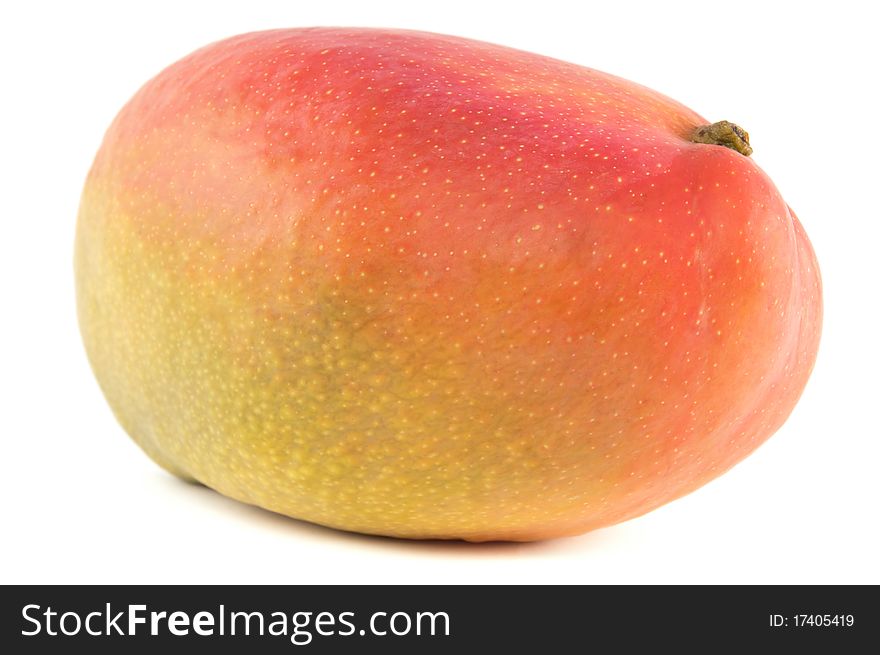 Organic Mango on white background