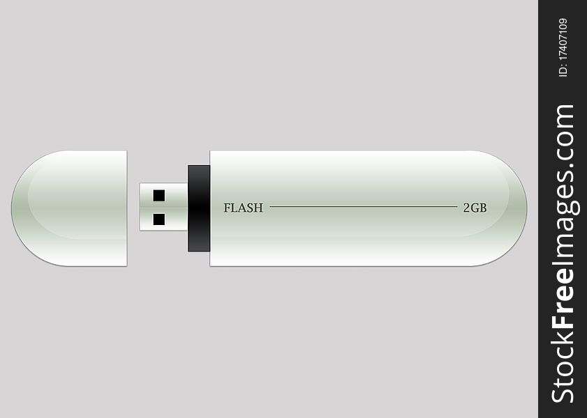 Illustration of a flash card storing the information and the data. Illustration of a flash card storing the information and the data