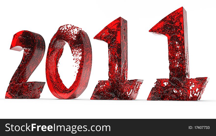 3D images of the 2011 new year of red water