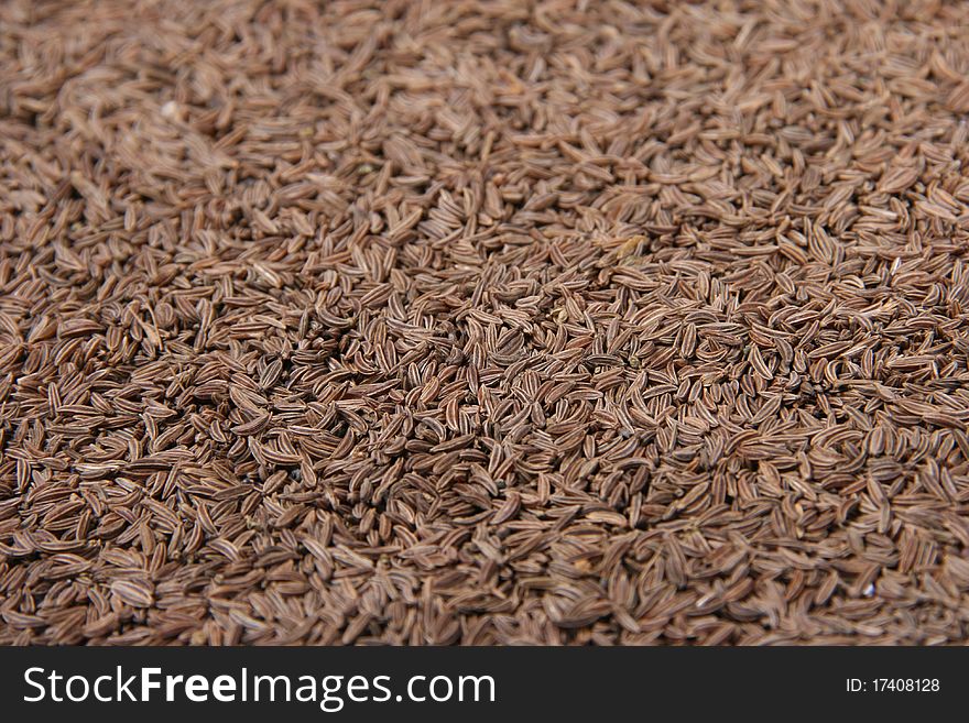 Close up of caraway pile