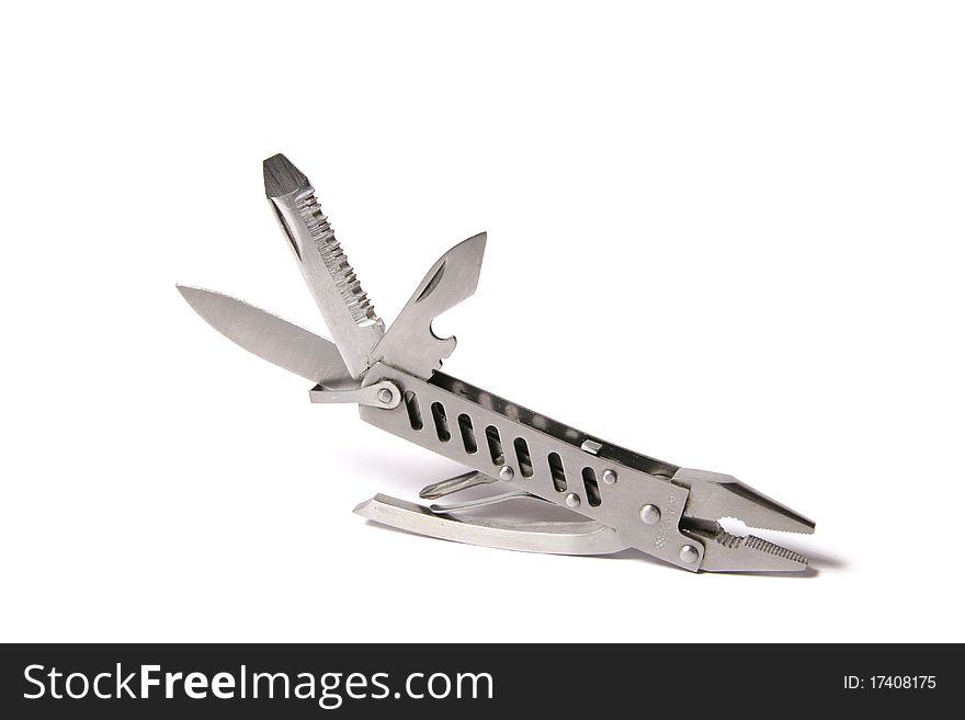 Swiss knife isolated on white background. Swiss knife isolated on white background