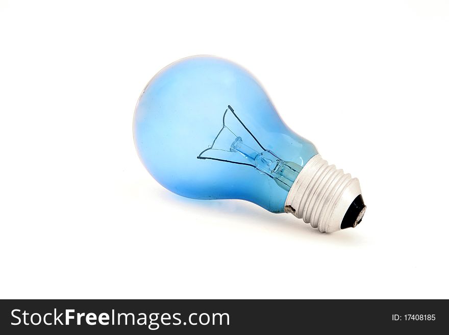 Isolated blue light bulb for reading