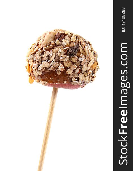 Caramel Coated Apple On Stick