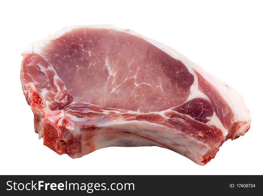 Fresh Pork Steak At Dice
