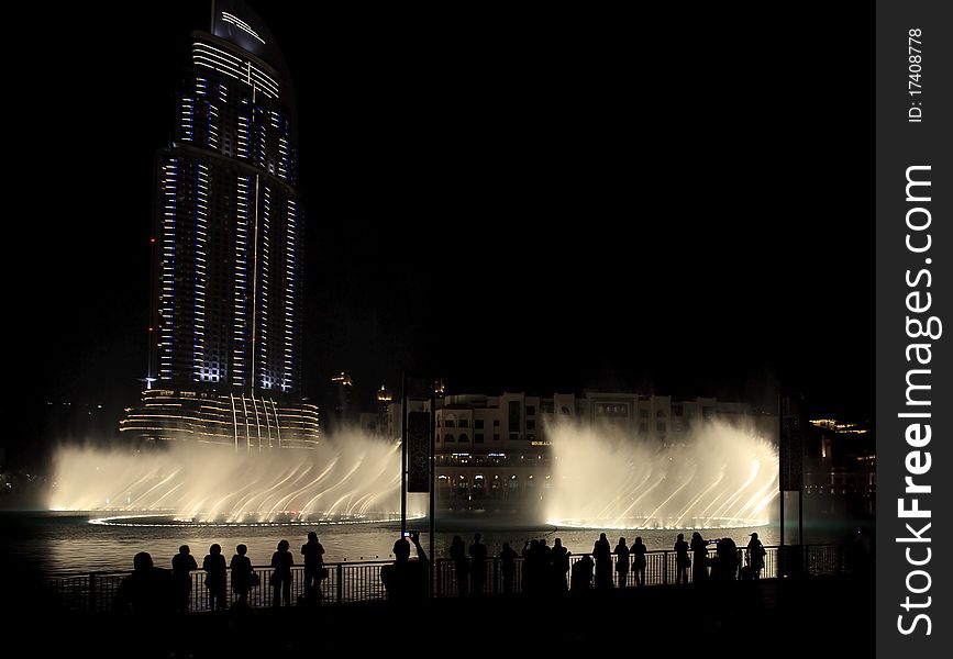 Burj Khalifa Performing Fountain.