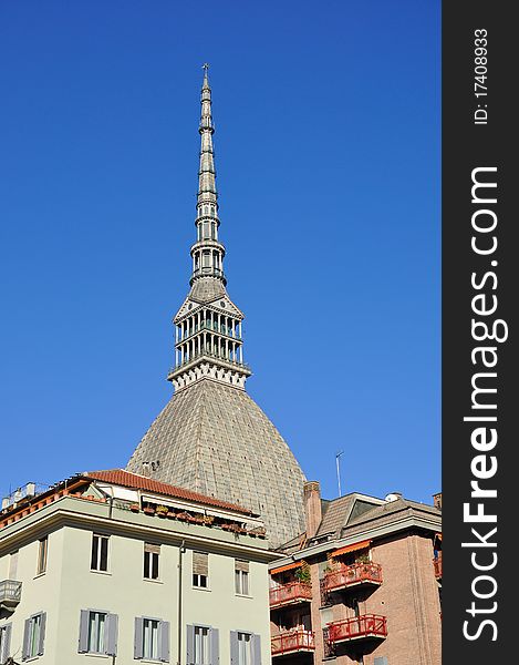 Mole Antonelliana in Turin, Piedmont, Italy.