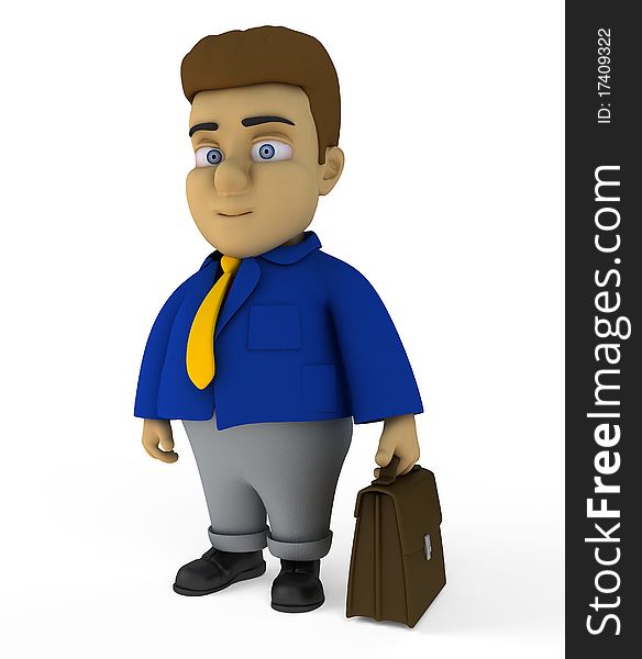 The Businessman 3d Character
