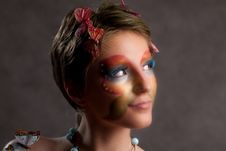 Butterfly Girl Stock Photography Butterfly Girl Stock Photography