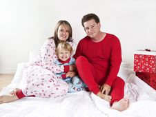Family On Christmas Morning Royalty Free Stock Photo Family On Christmas Morning Royalty Free Stock Photo